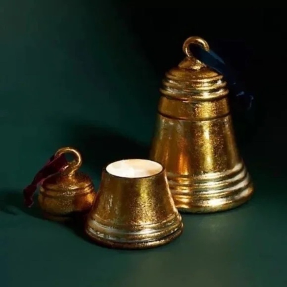 NWT Anthropologie Small Timbre Bell Candle Christmas Holiday